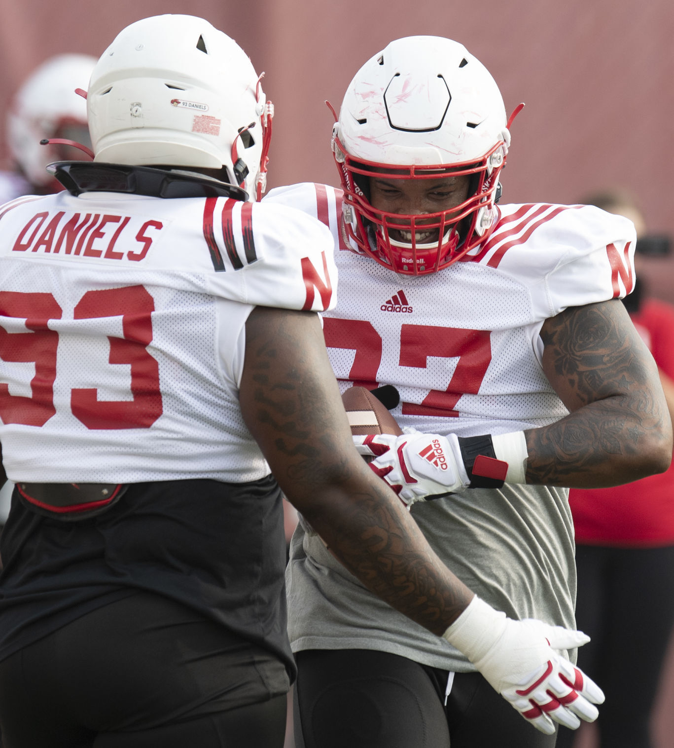 NU football practice, 8.4